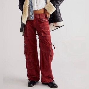 FREE PEOPLE || Last Time Stacked Cargo Pants. Sz. 4